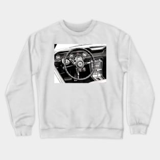 Steering Wheel Classic Car Crewneck Sweatshirt